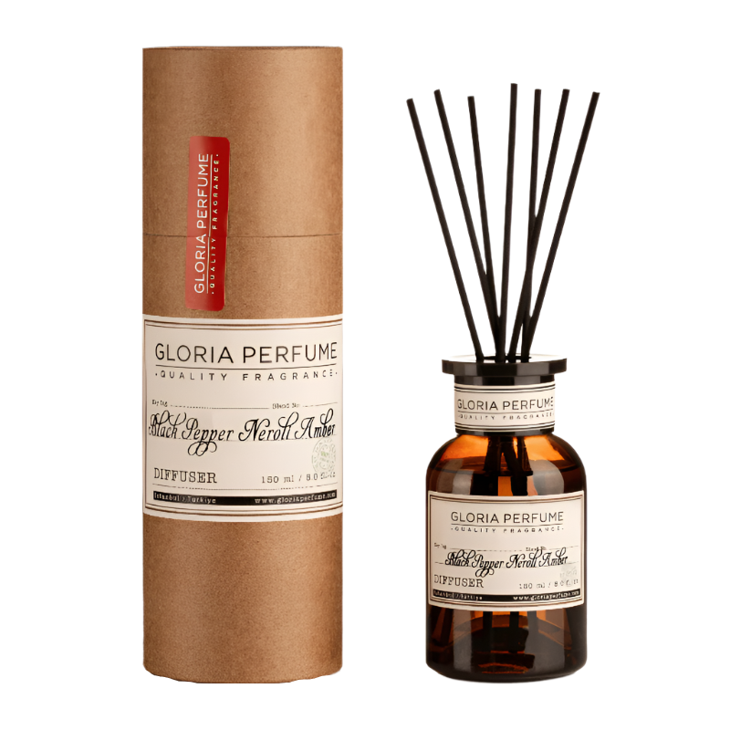 Gloria Perfume Black Pepper Neroli Amber home fragrance 150ml - Royalsperfume Gloria Kozmetic Scents